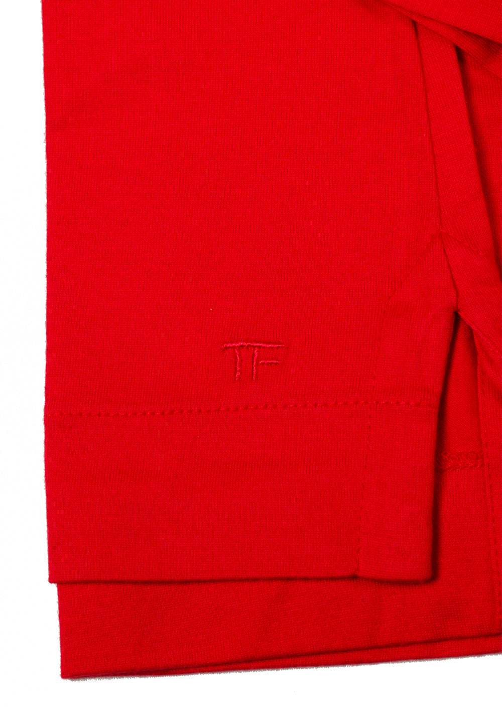TOM FORD Red Long Sleeve Polo Shirt Size 50 / 40R U.S.