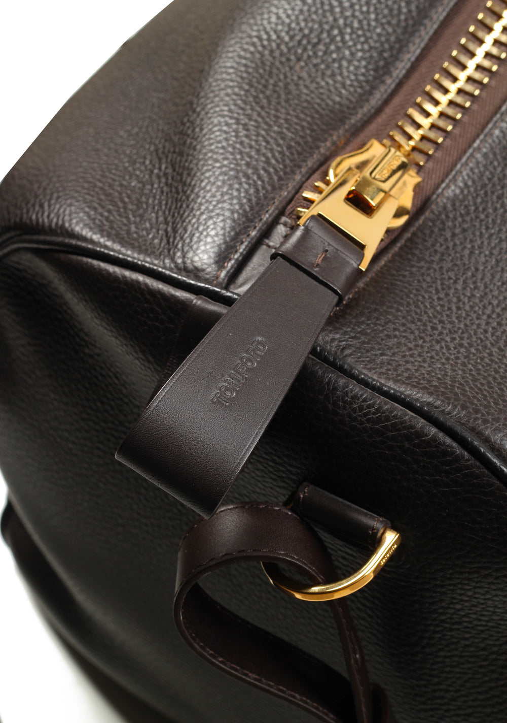 TOM FORD Dark Brown Buckley Duffle Bag