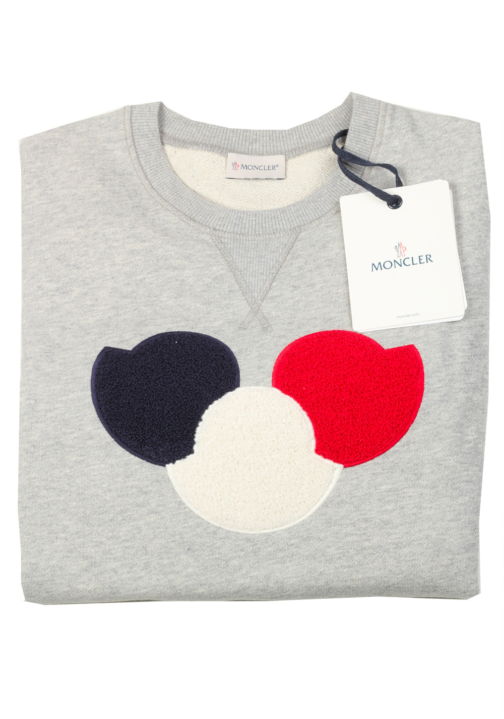 Moncler Gray Sweatshirt Sweater Size M / 48 / 38 U.S. Cotton