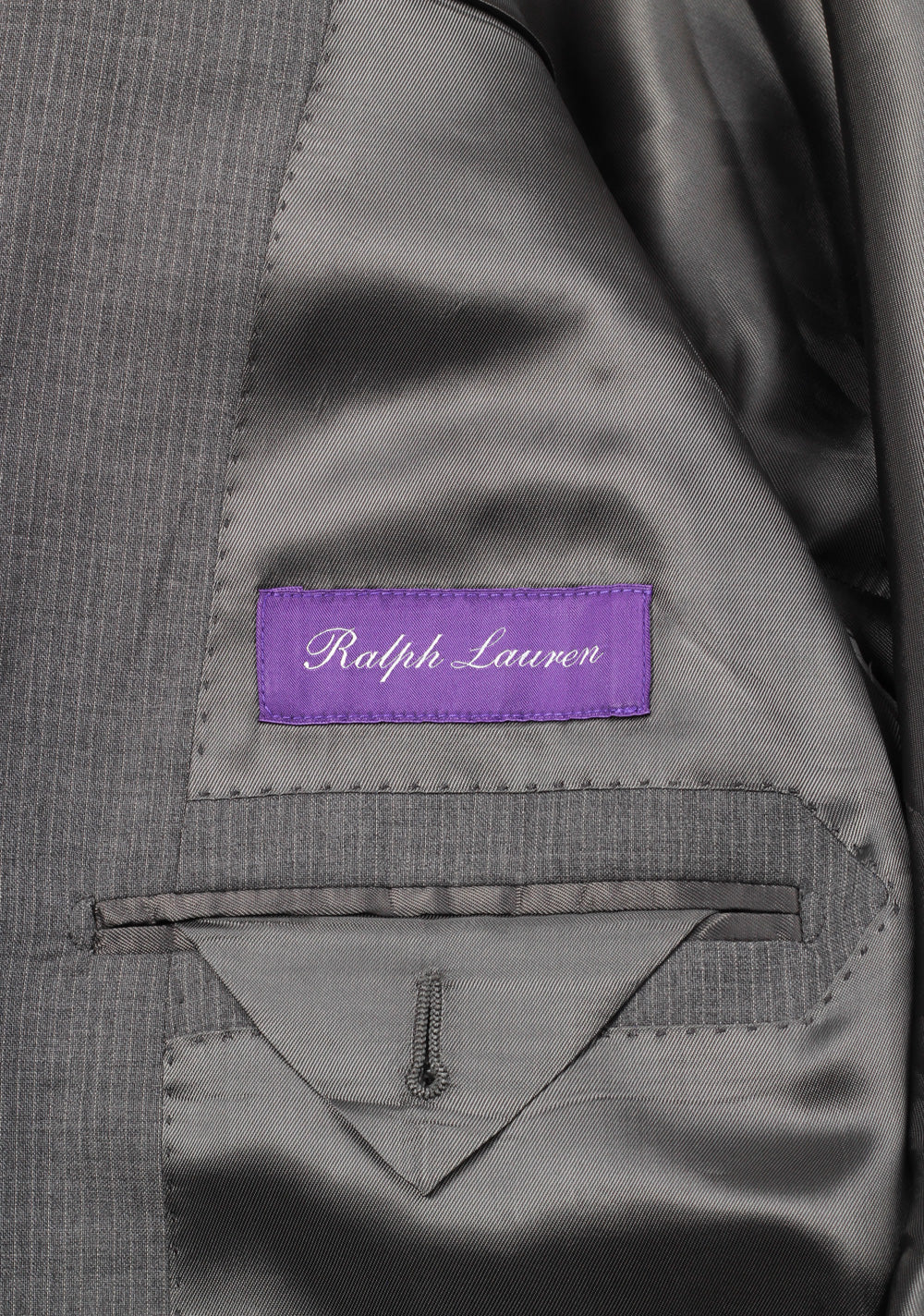 Ralph Lauren Purple Label Gray Suit Size 54L / 44L U.S. In Wool