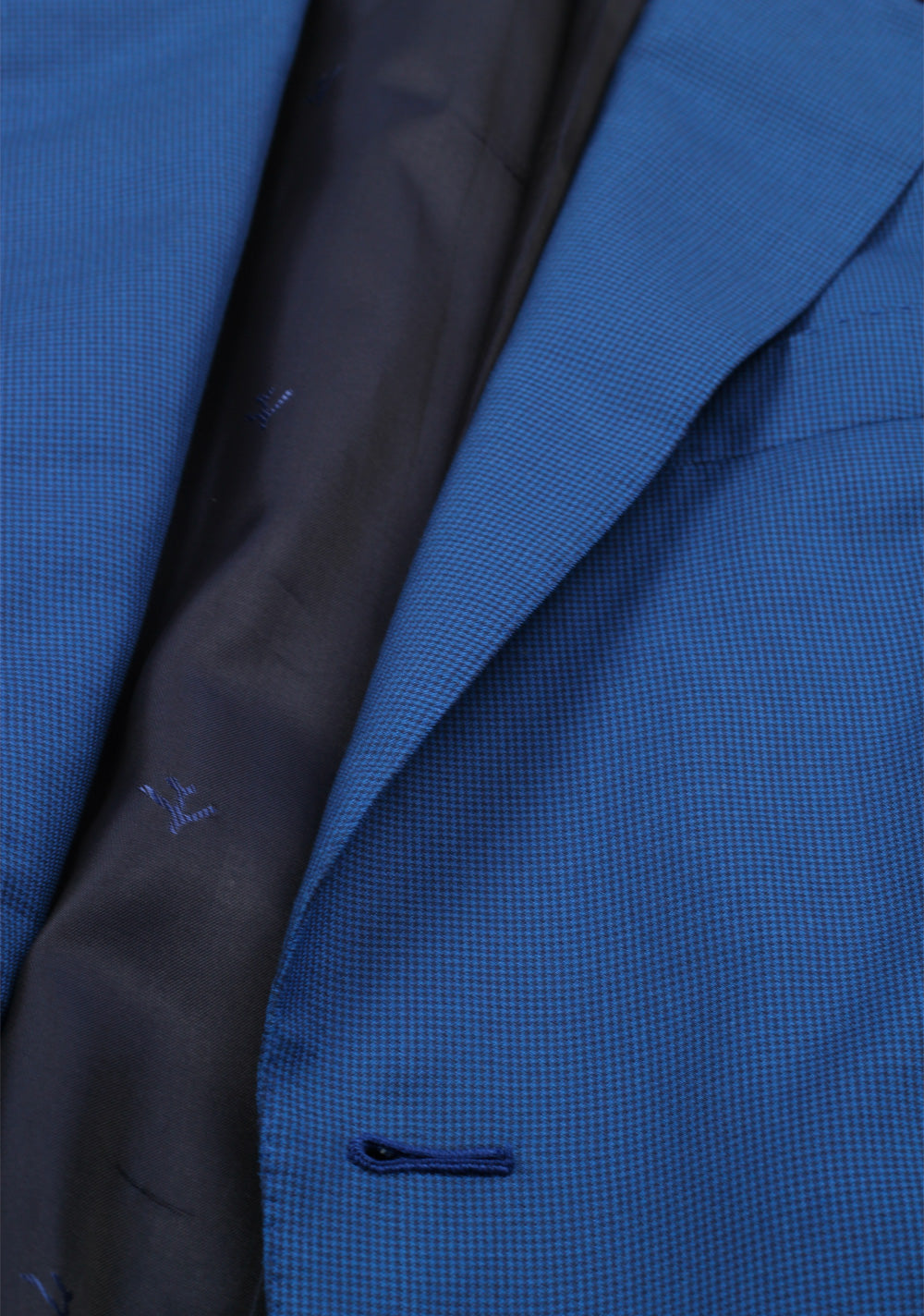 Isaia Napoli Blue Suit Size 46 / 36R U.S. Cotton Wool Silk Base Amalfi
