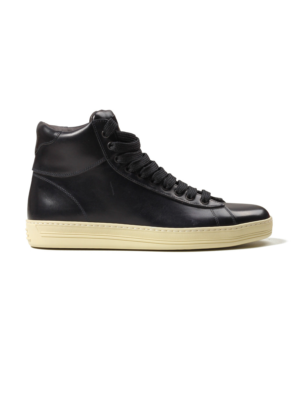 TOM FORD Russel High Top Blue Leather Sneaker Shoes Size 7 UK / 8 U.S.