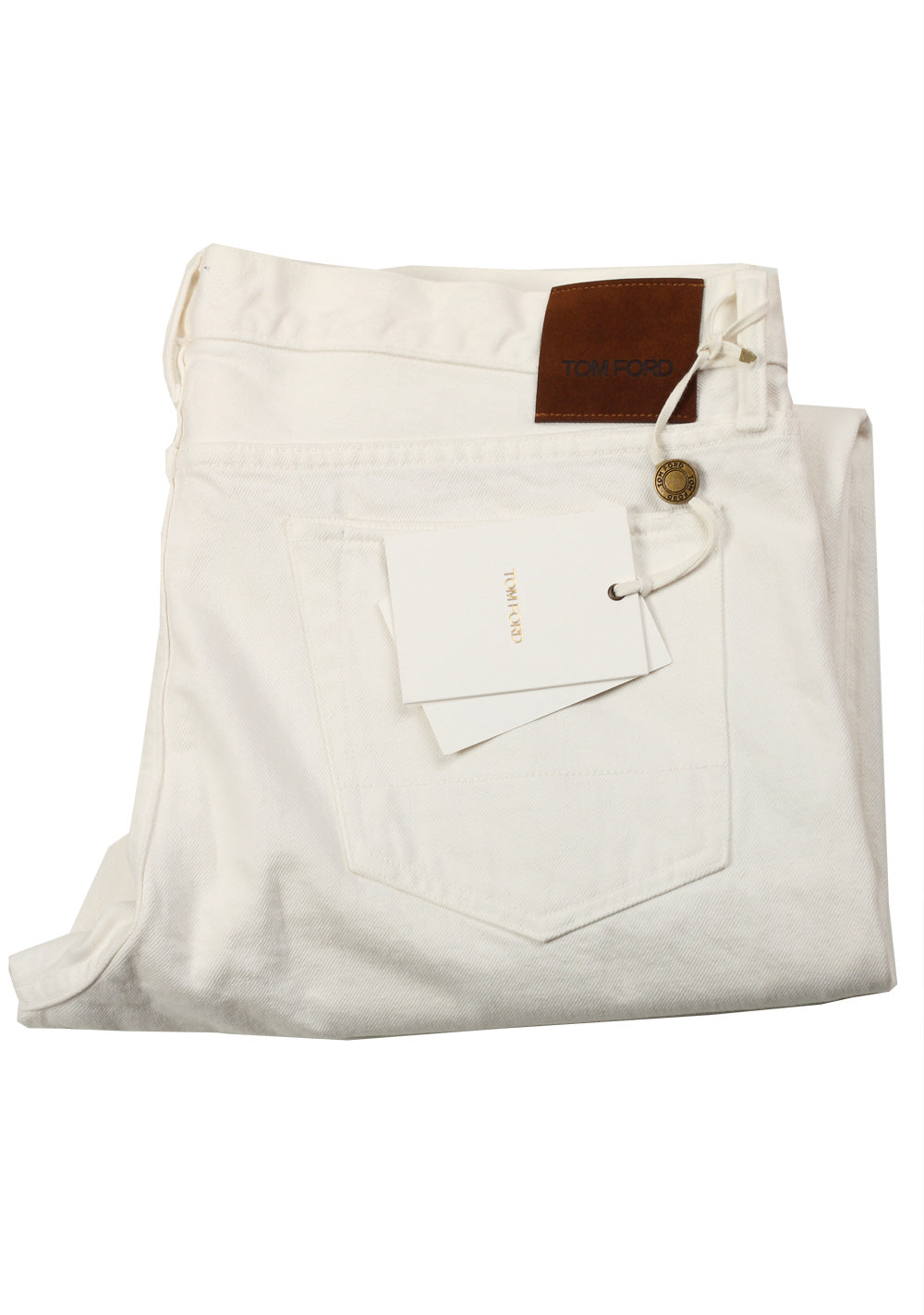 TOM FORD White Slim Fit Jeans TFD001 Size 56 / 40 U.S.