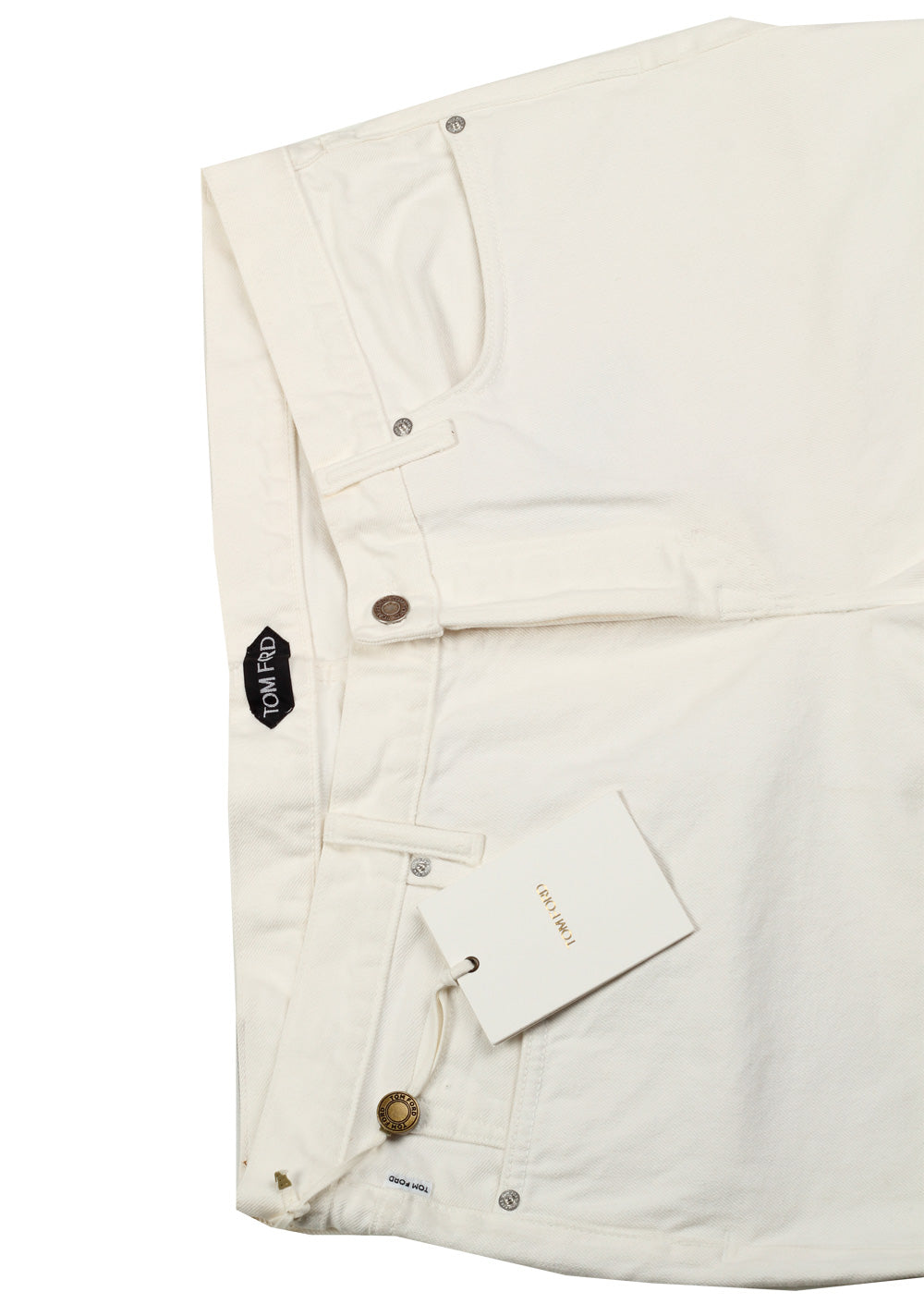 TOM FORD White Slim Fit Jeans TFD001 Size 56 / 40 U.S.