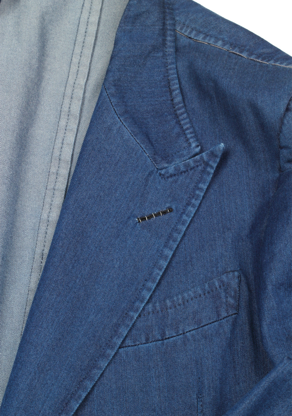 TOM FORD Shelton Blue Sport Coat Size 54 / 44R U.S. In Cotton