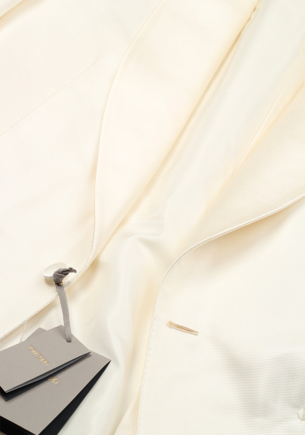 TOM FORD Windsor Shawl Collar Ivory Sport Coat Tuxedo Dinner Jacket Size 54L / 44L U.S. Fit A