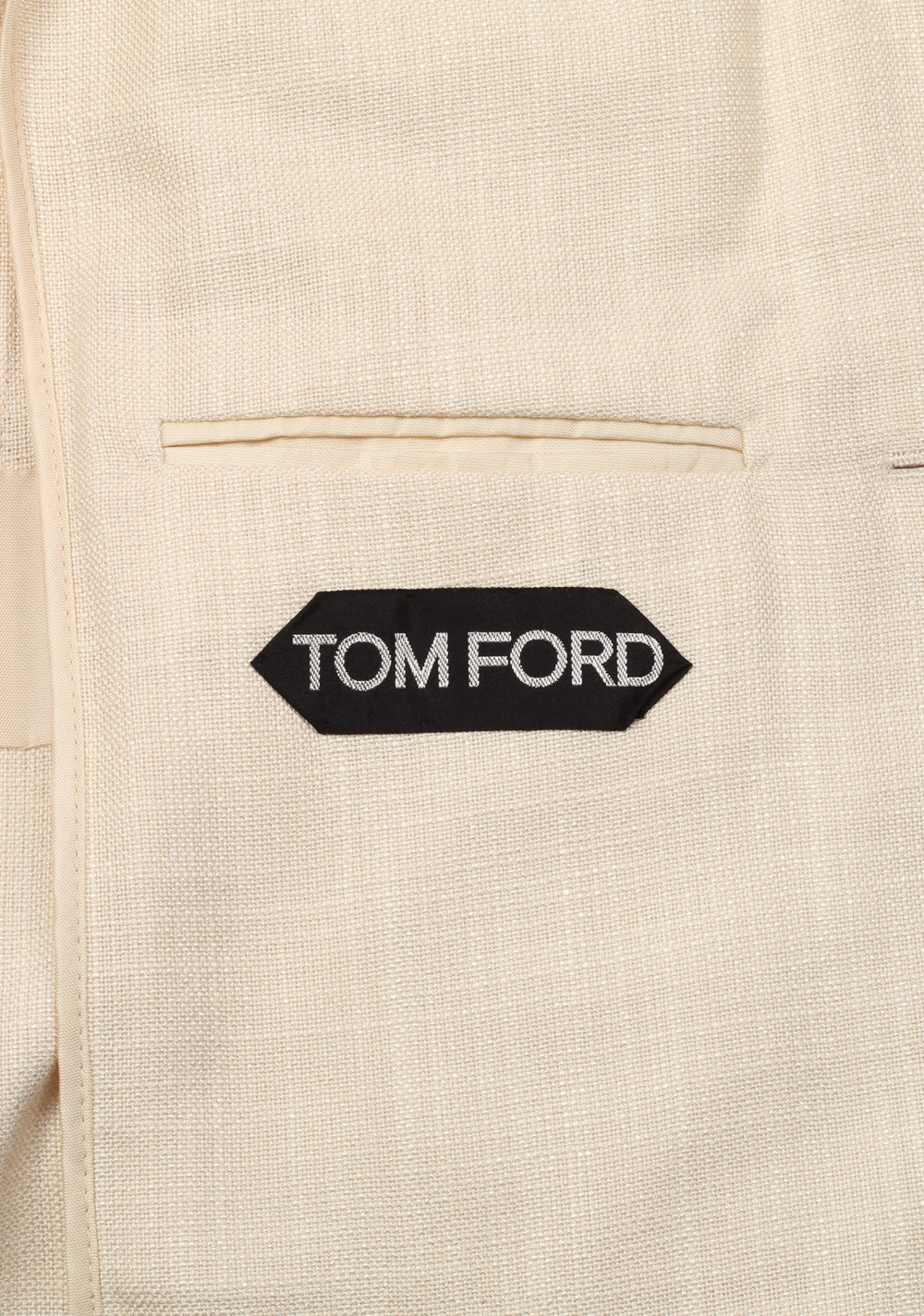 TOM FORD Shelton Cream Suit Size 46 / 36R U.S. In Rayon