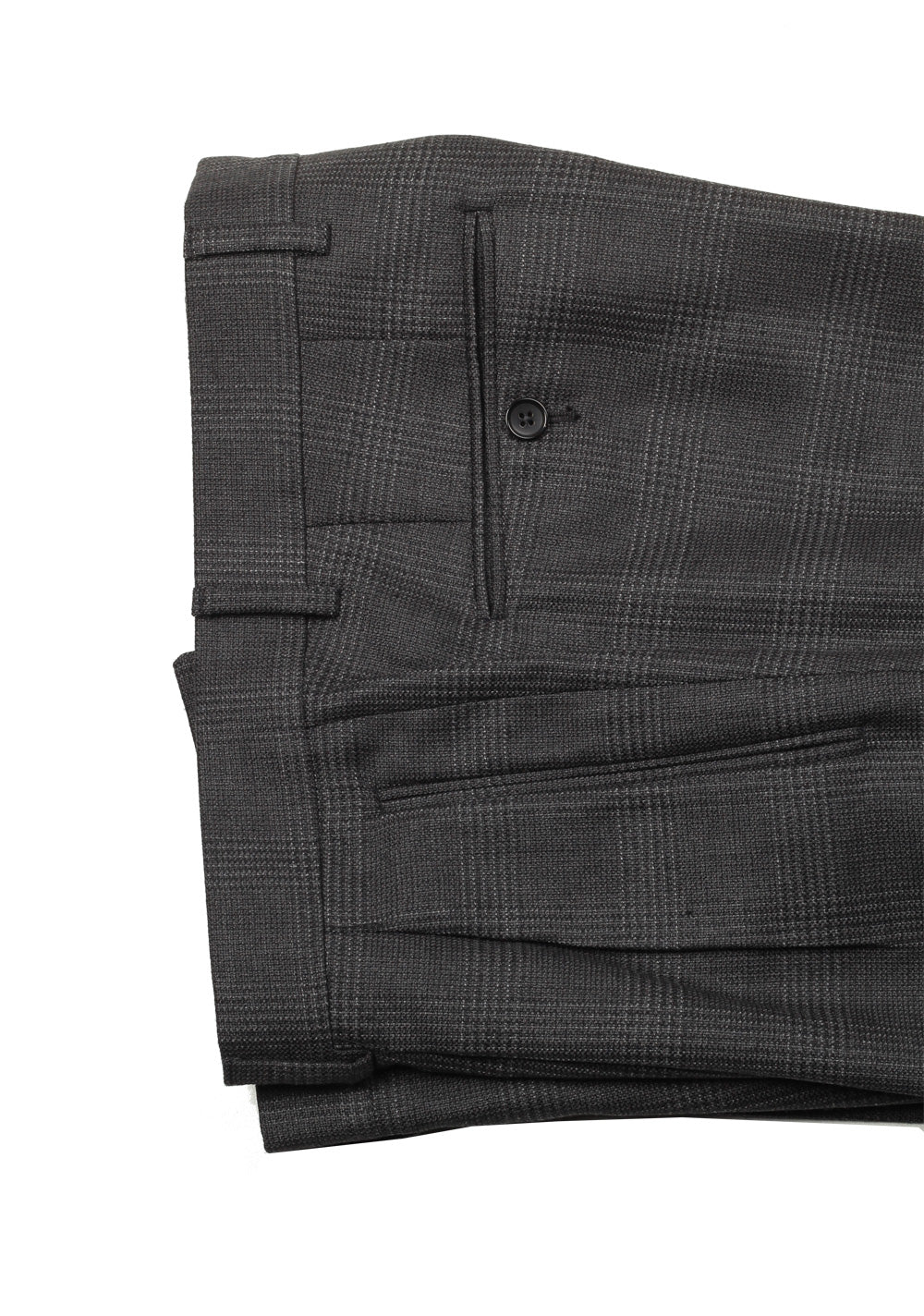 TOM FORD Shelton Checked Gray Suit Size 46 / 36R U.S. In Mohair Silk Linen