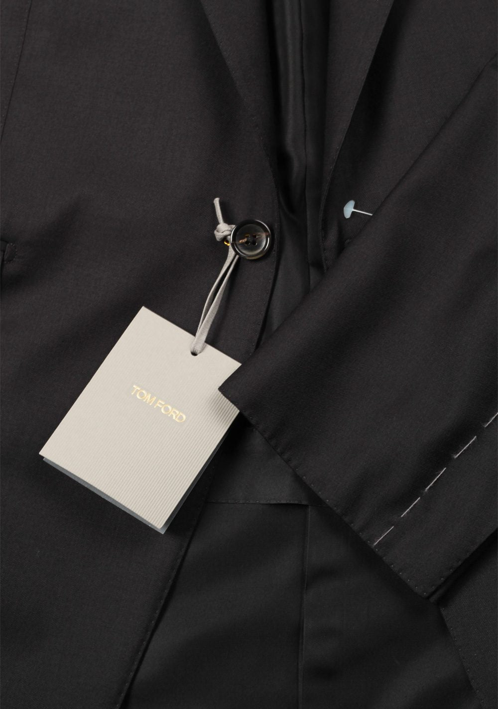 TOM FORD O'Connor Black Suit Size 62 / 52R U.S.  Wool Fit Y
