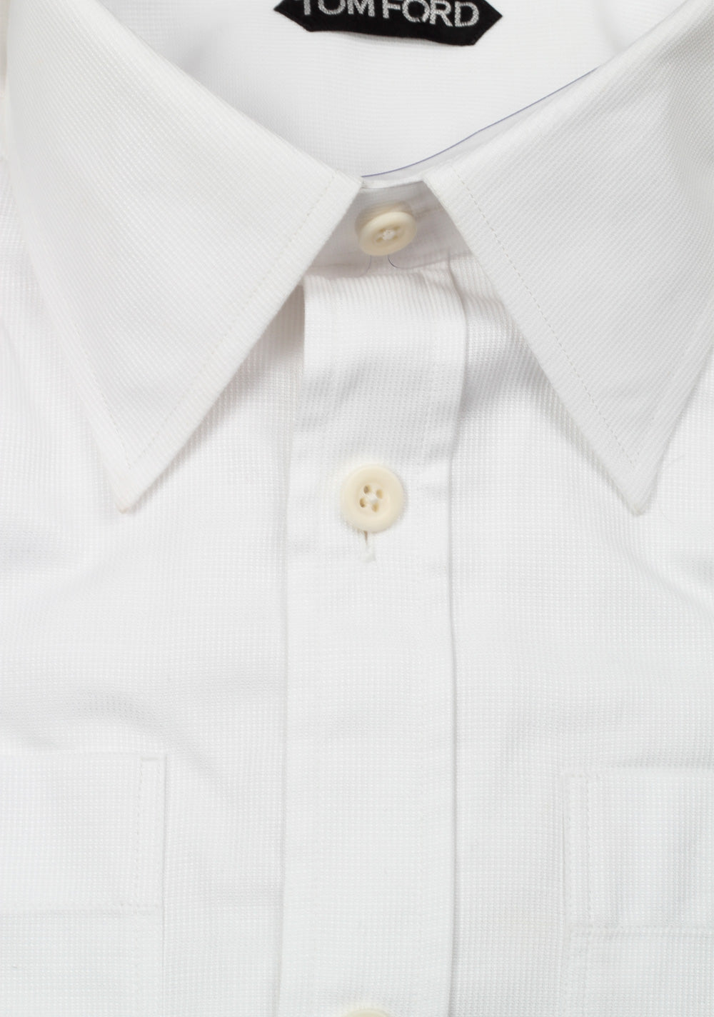 TOM FORD Solid White Dress Shirt Size 40 / 15,75 U.S.