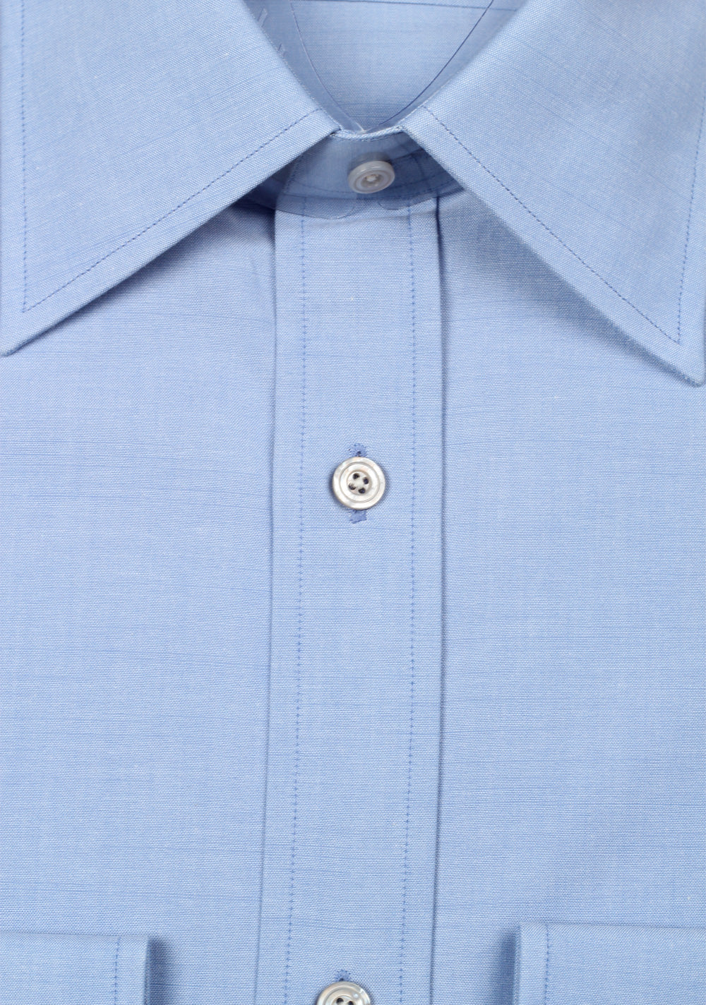 TOM FORD Solid Blue Dress Shirt Size 40 / 15,75 U.S.