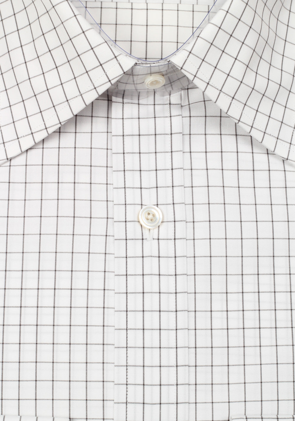 TOM FORD Checked White Gray Dress Shirt Size 40 / 15,75 U.S.