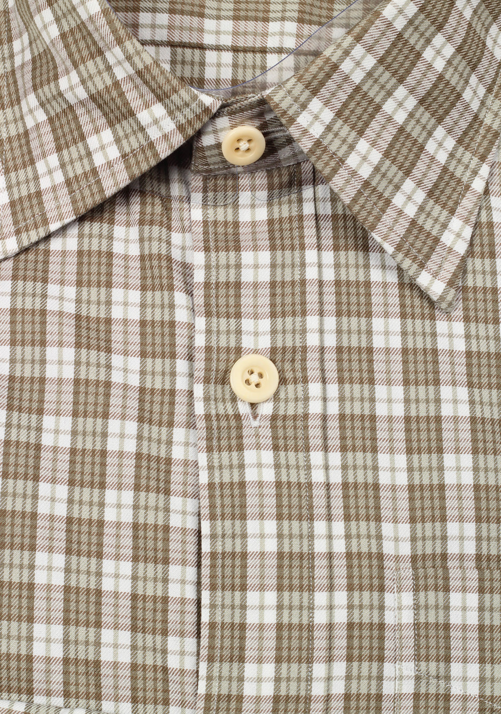 TOM FORD Checked Brown Dress Shirt Size 40 / 15,75 U.S.