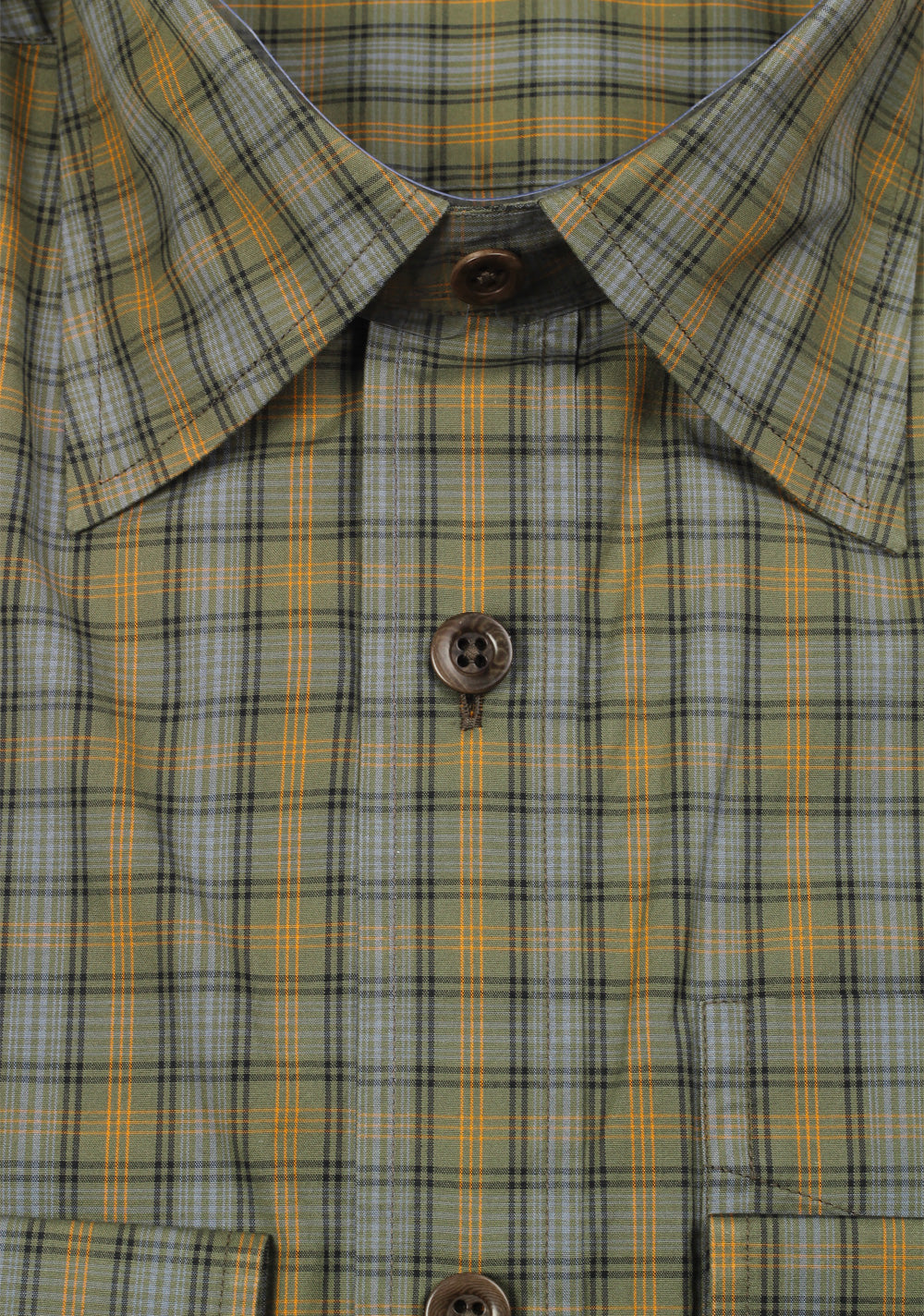TOM FORD Checked Green Dress Shirt Size 40 / 15,75 U.S