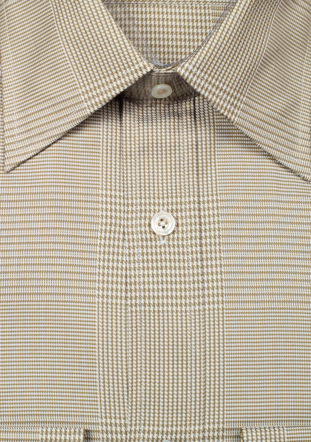 TOM FORD Checked Beige Dress Shirt Size 40 / 15,75 U.S.