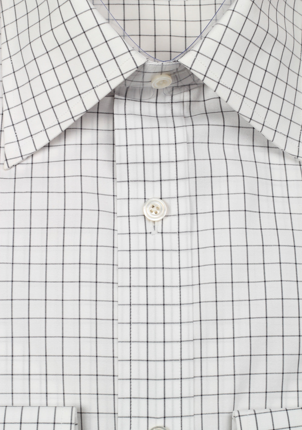 TOM FORD Checked White Gray Dress Shirt Size 40 / 15,75 U.S.