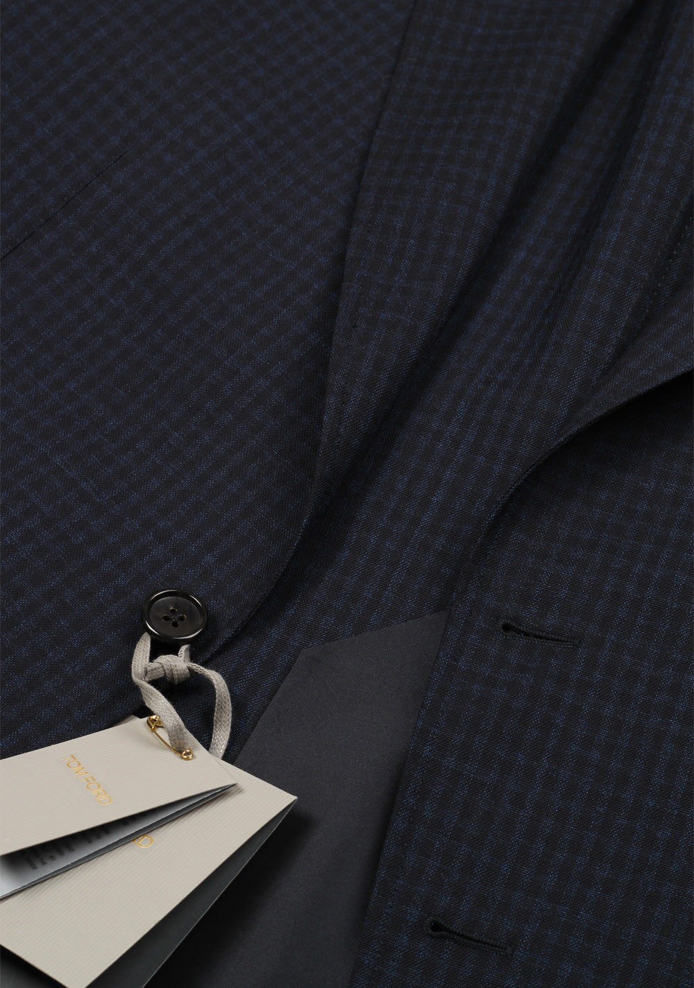 TOM FORD O’Connor Blue Light Construction Sport Coat Size 48 / 38R U.S. Wool Silk Fit Y