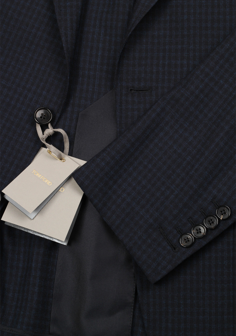 TOM FORD O’Connor Blue Light Construction Sport Coat Size 48 / 38R U.S. Wool Silk Fit Y
