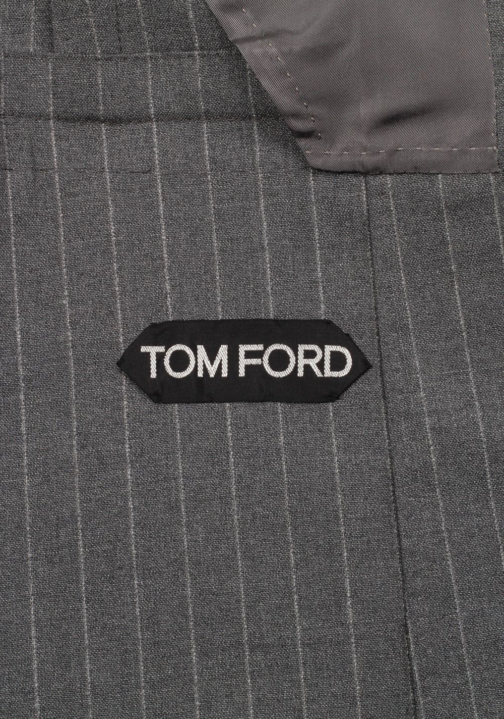 TOM FORD Shelton Striped Gray Suit Size 46 / 36R U.S.