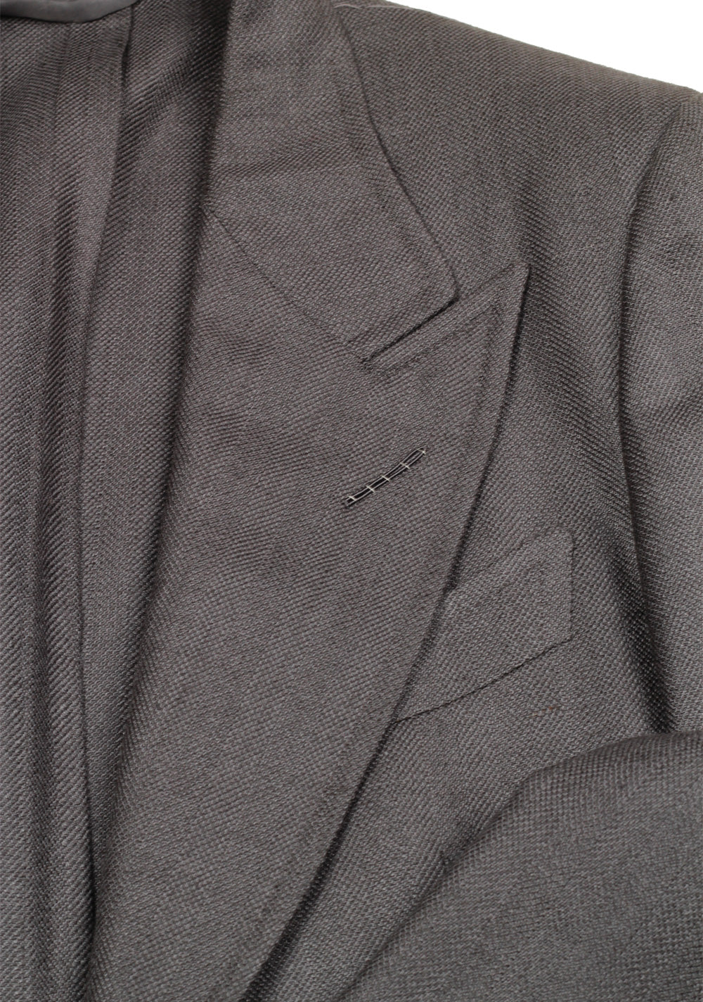 TOM FORD Shelton Gray Suit Size 46 / 36R U.S. In Silk Mohair
