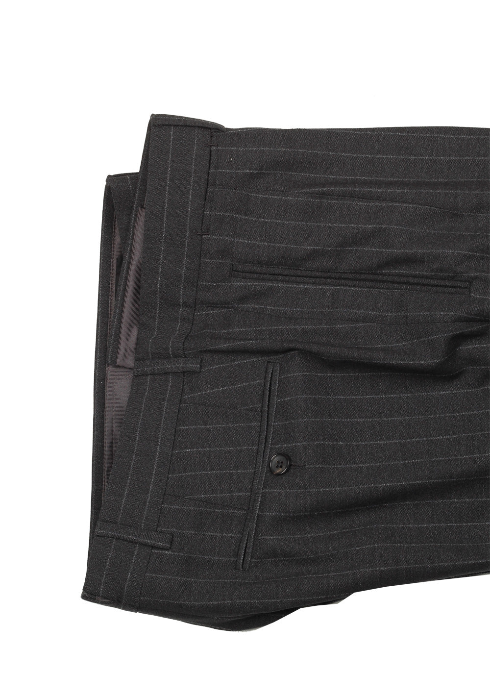 TOM FORD Shelton Charcoal Striped Suit Size 46 / 36R U.S. In Wool