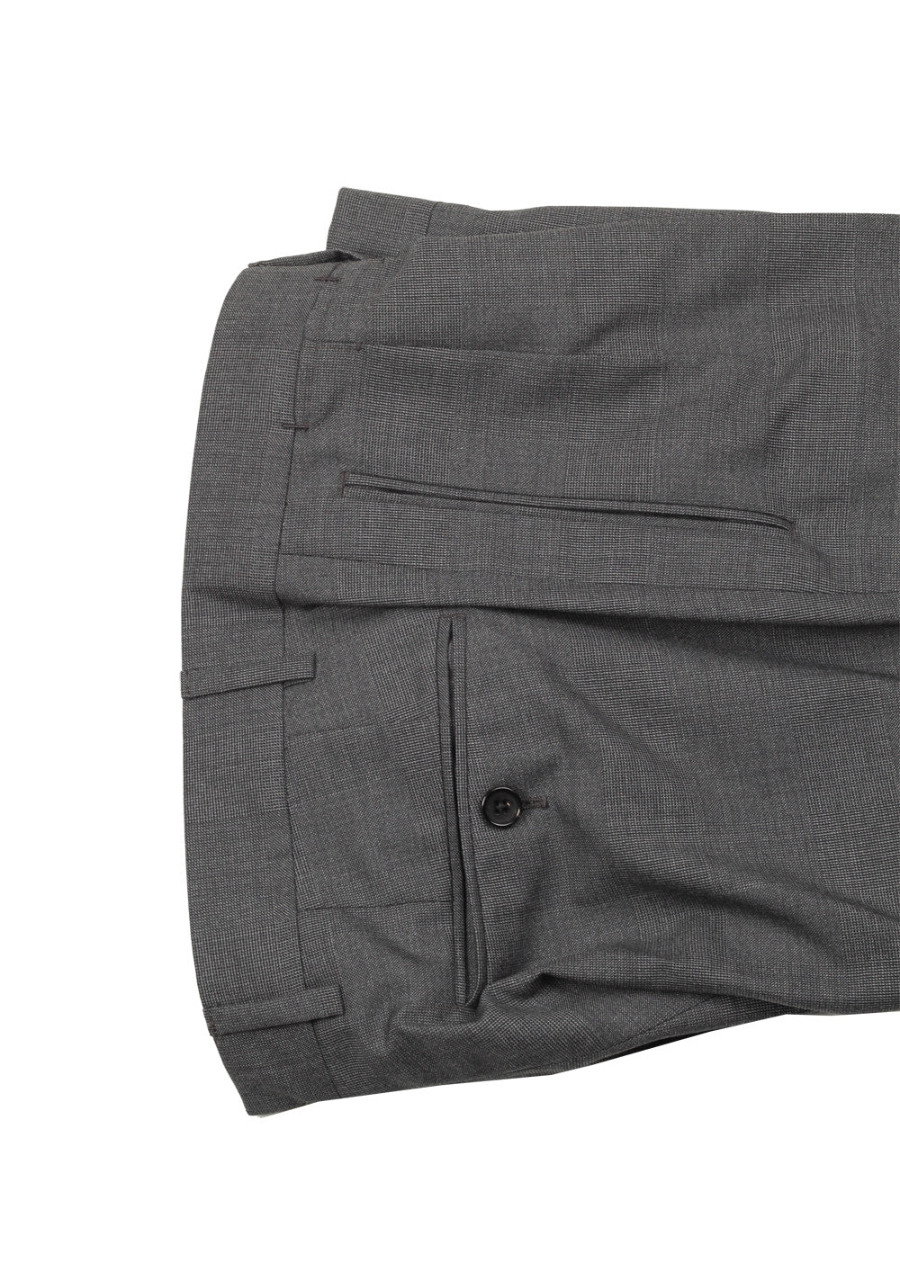 TOM FORD Shelton Gray Checked Suit Size 46 / 36R U.S. In Wool
