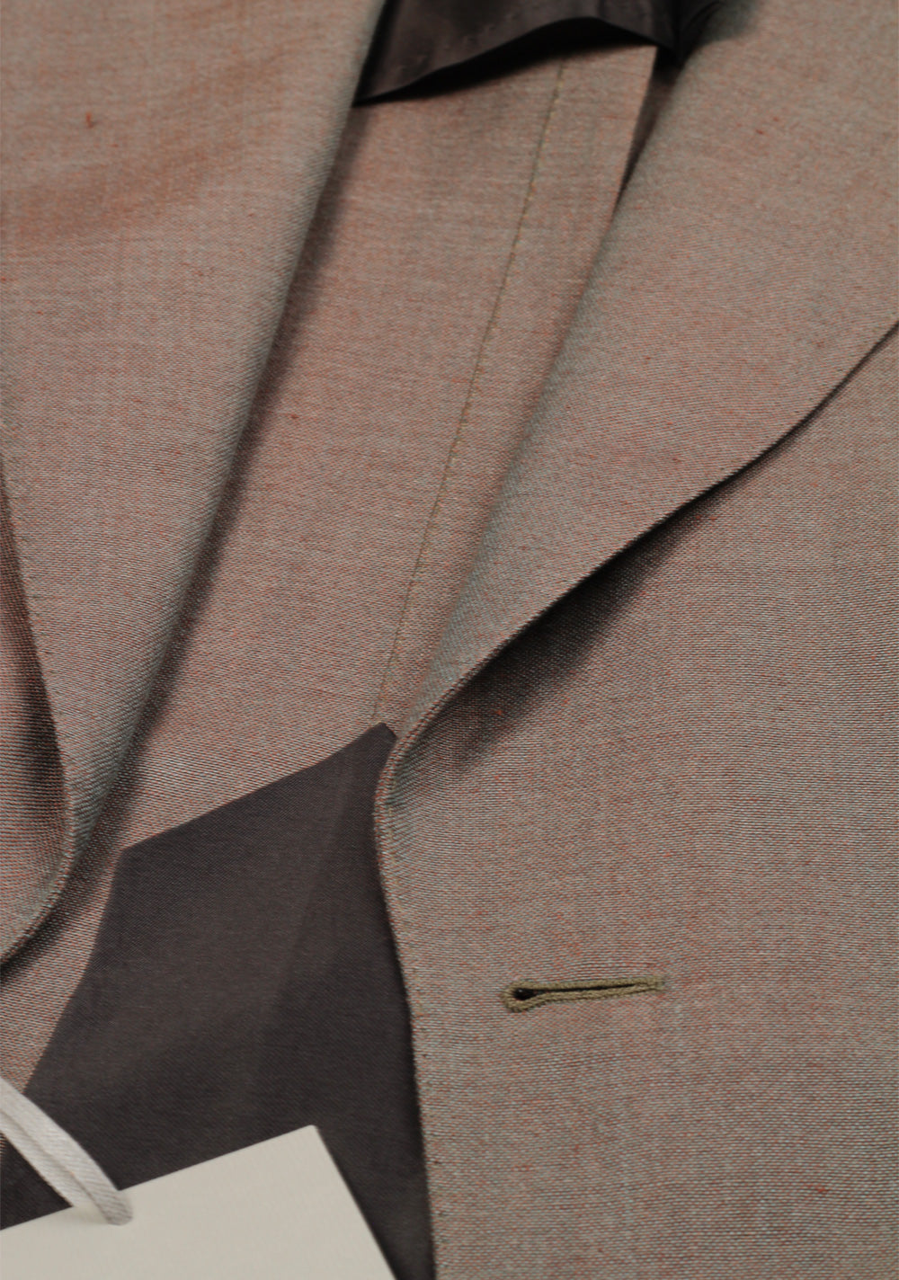 TOM FORD Shelton Grayish Copper Suit Size 46 / 36R U.S. In Silk Linen
