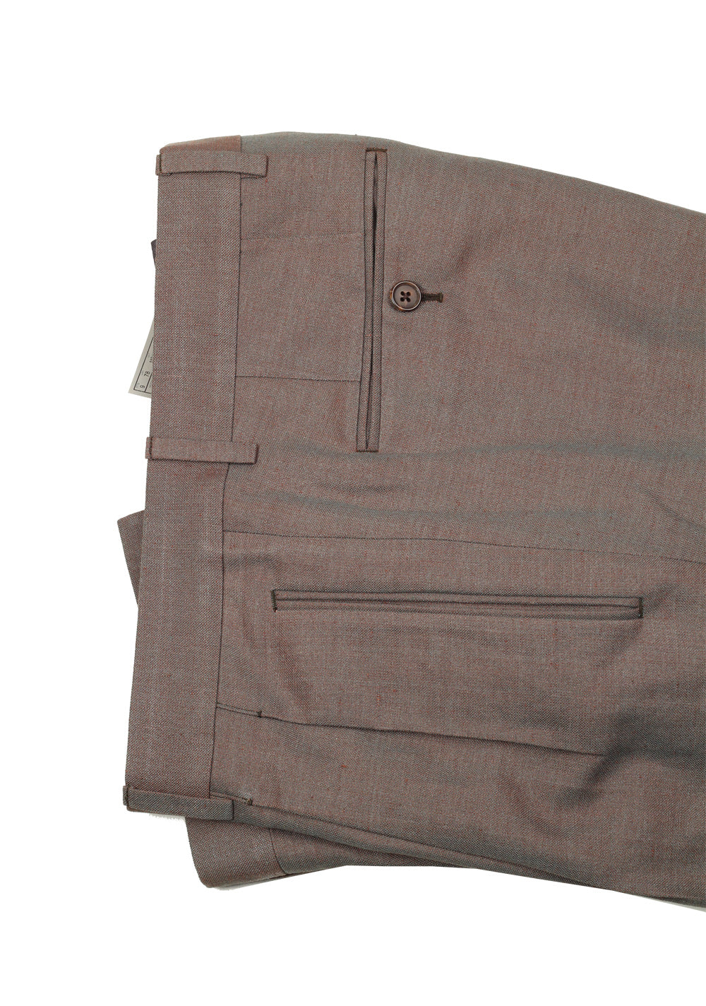 TOM FORD Shelton Grayish Copper Suit Size 46 / 36R U.S. In Silk Linen