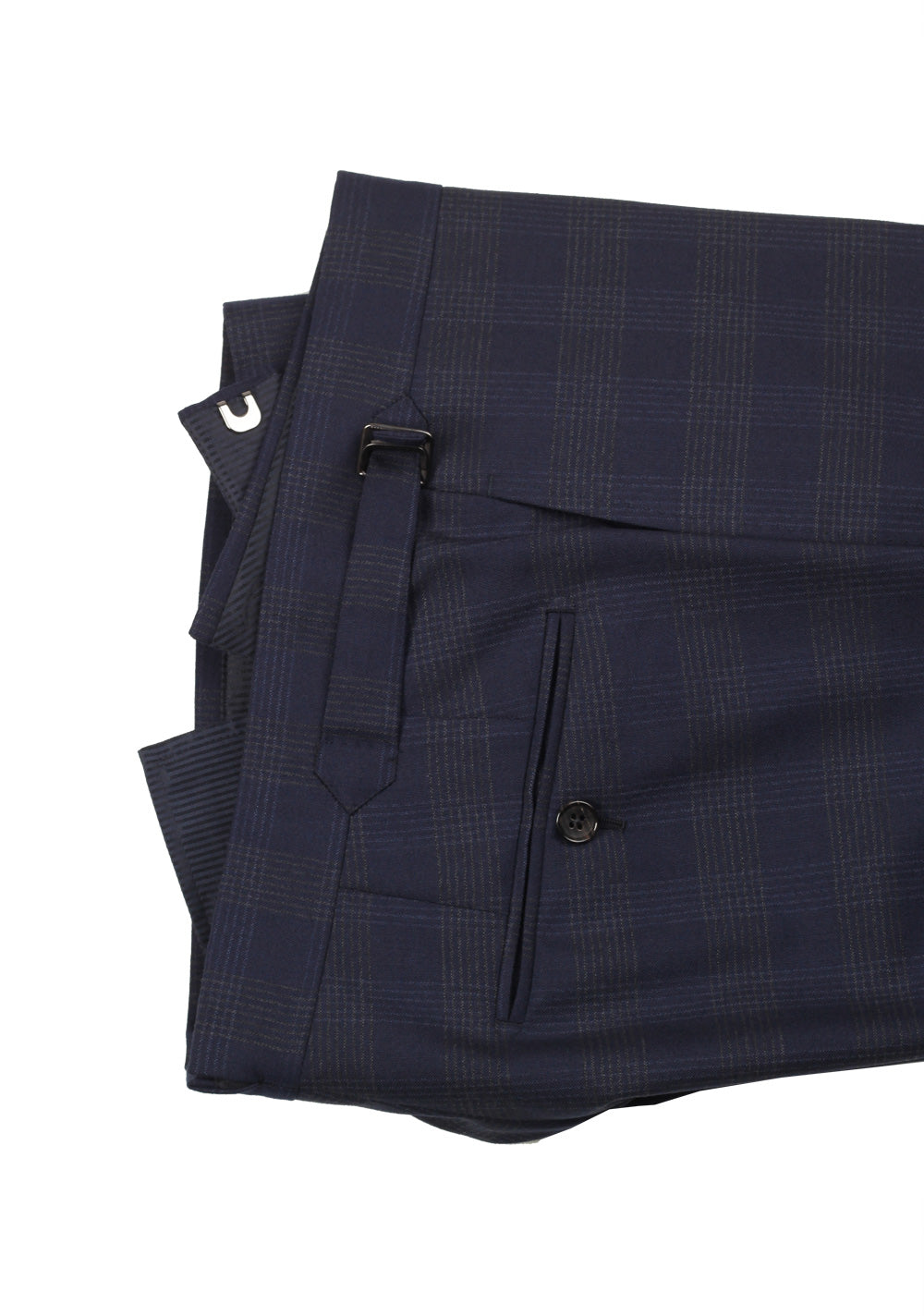 TOM FORD Shelton Checked Blue Suit Size 48 / 38R U.S. In Wool