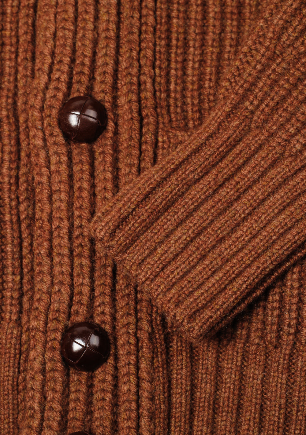 TOM FORD Brown Shawl Collar Cardigan 007 / Mcqueen Size 58 / 48R U.S. Casmere Wool