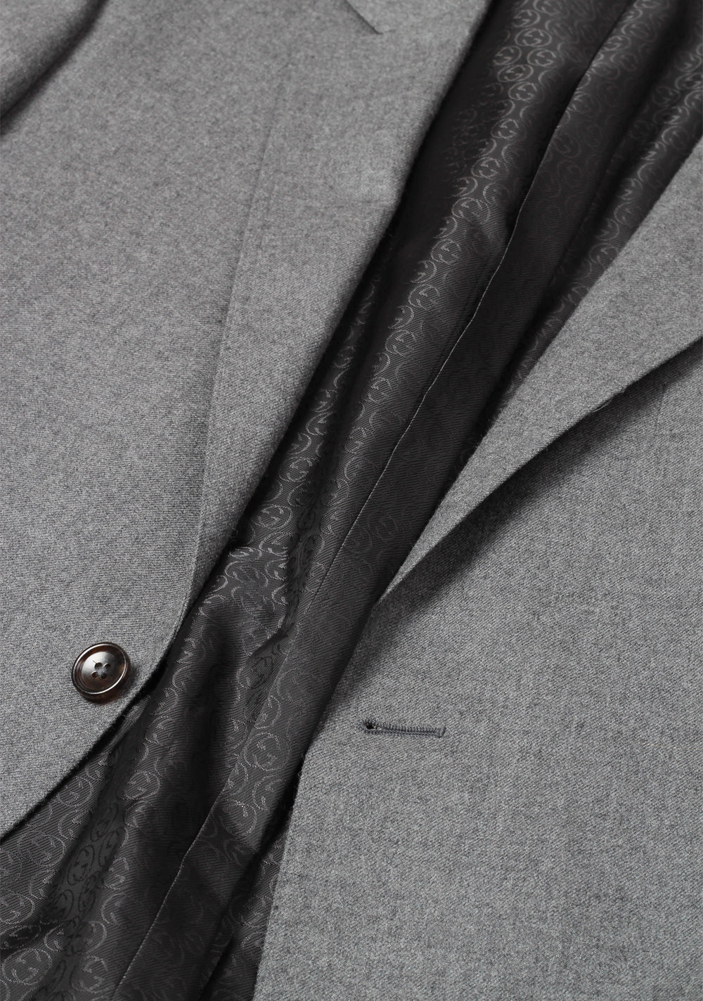 Gucci Gray Flannel Suit Size 50 / 40R U.S. In Wool