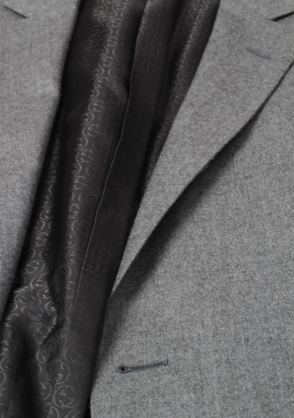 Gucci Gray Flannel Suit Size 50 / 40R U.S. In Wool