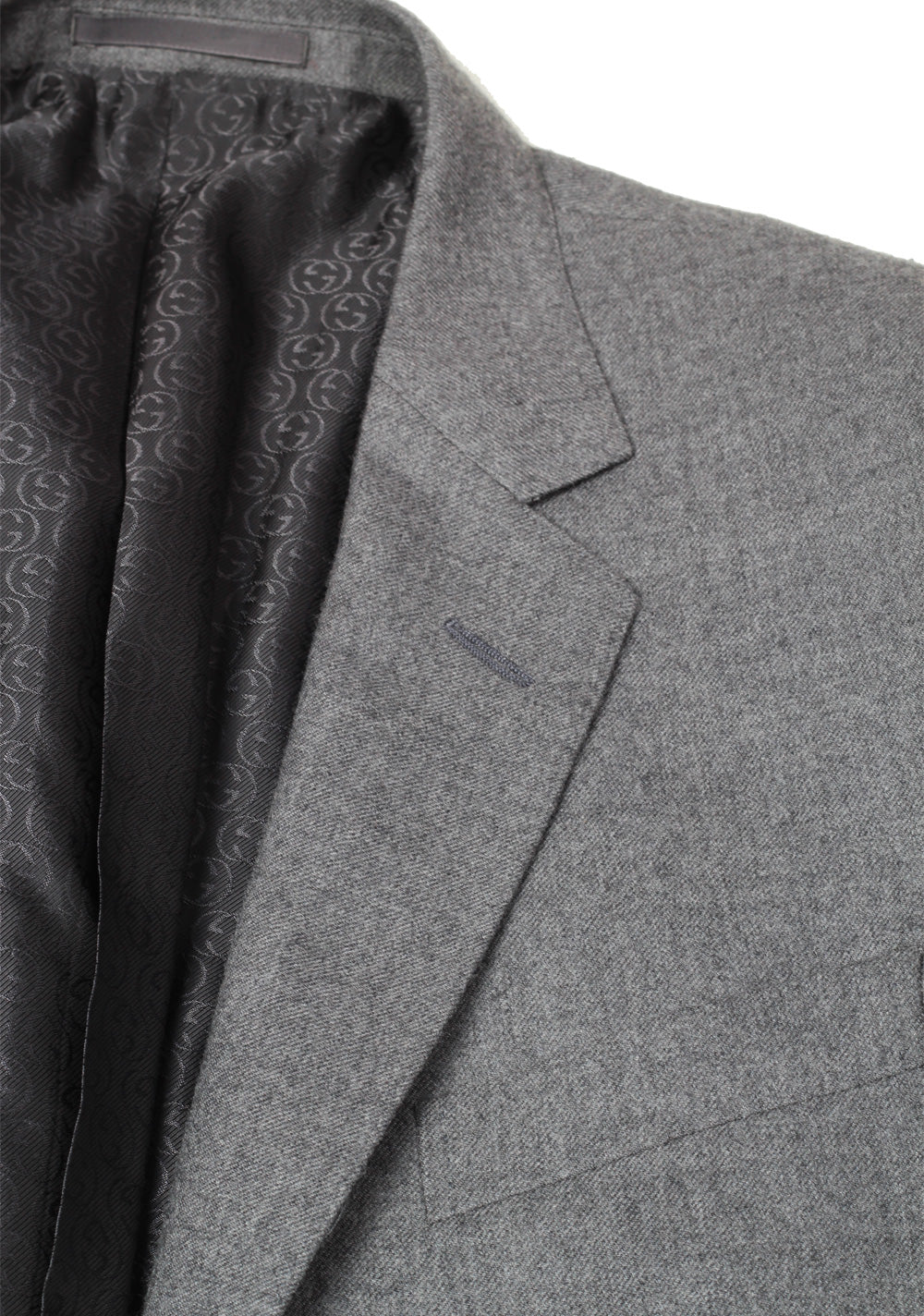 Gucci Gray Flannel Suit Size 50 / 40R U.S. In Wool