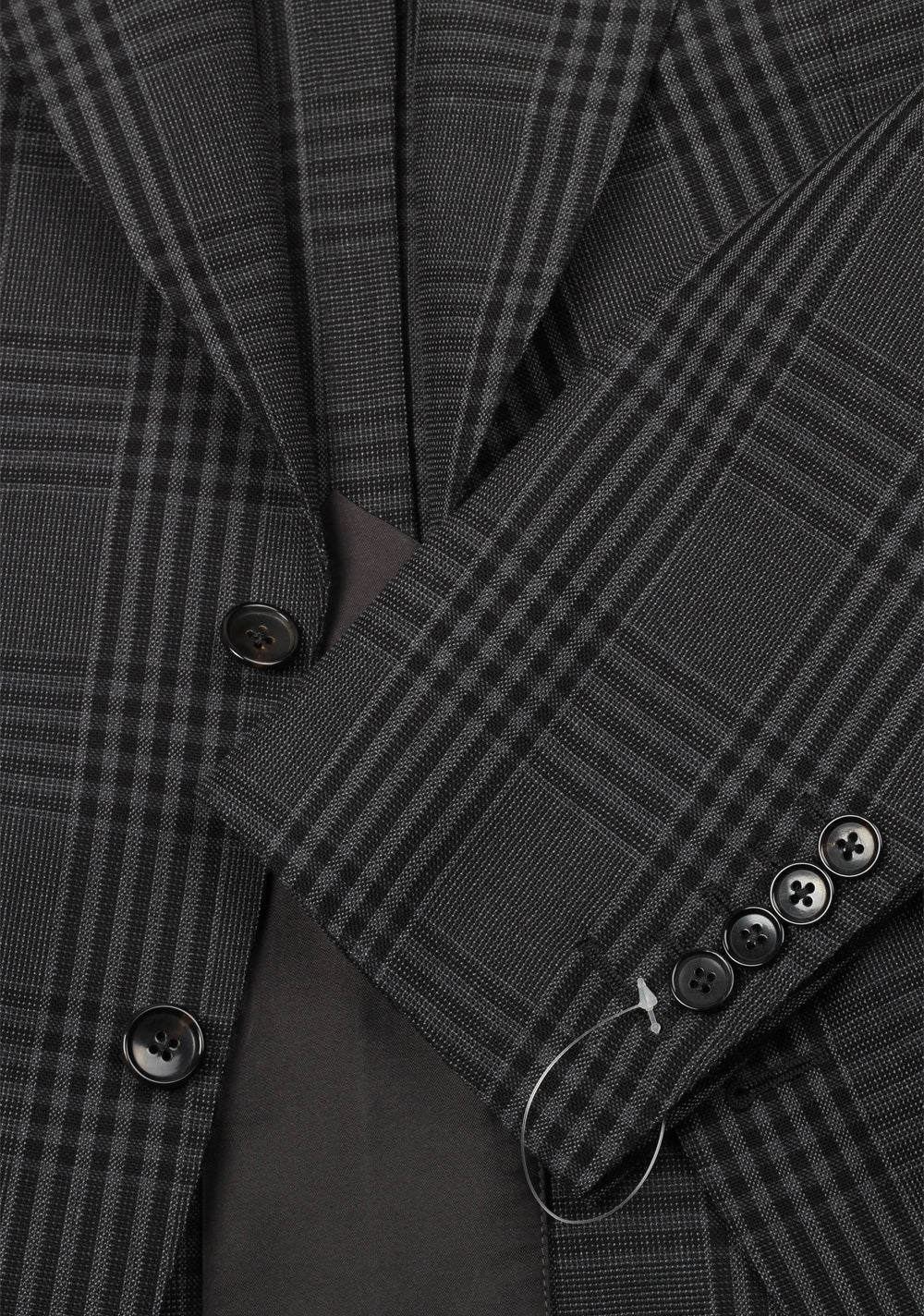 TOM FORD Shelton Gray Checked Suit Size 46 / 36R U.S. In Mohair Wool
