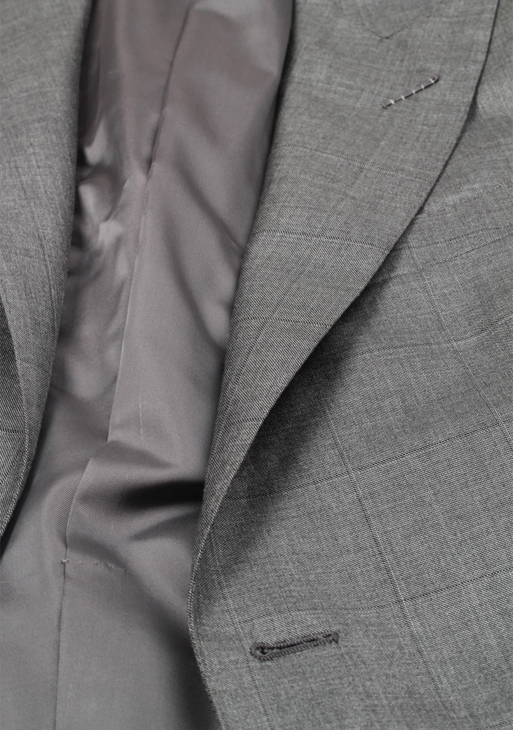 TOM FORD O'Connor Checked Gray Suit Size 48 / 38R U.S. Silk Wool Fit Y