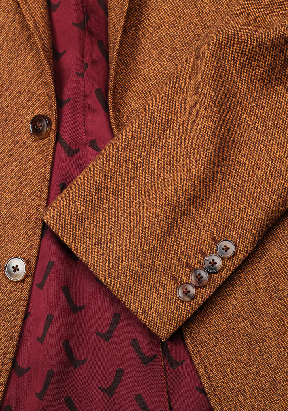 Gucci Brown Tweed Sport Coat Size 52 / 42R U.S. Wool Cotton