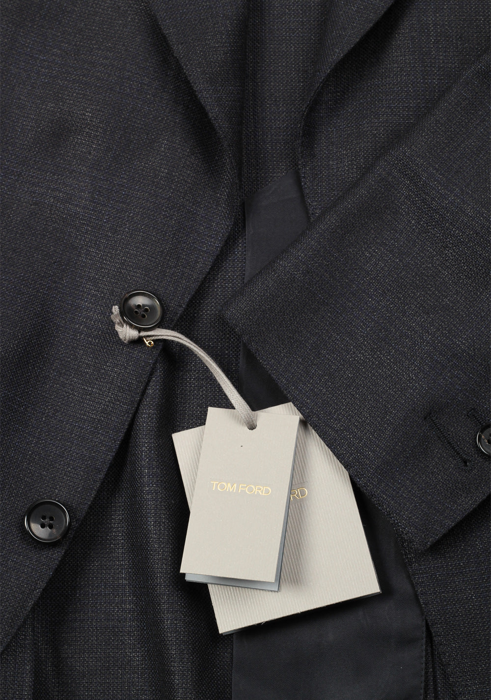 TOM FORD Shelton Checked Blue Sport Coat Size 46 / 36R