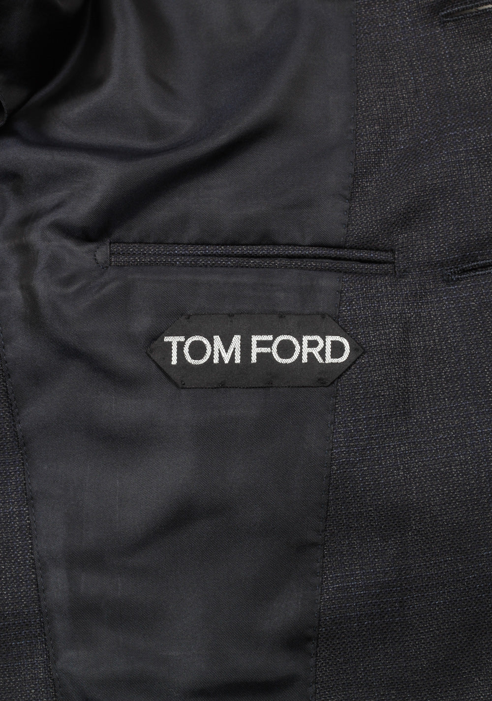 TOM FORD Shelton Checked Blue Sport Coat Size 46 / 36R