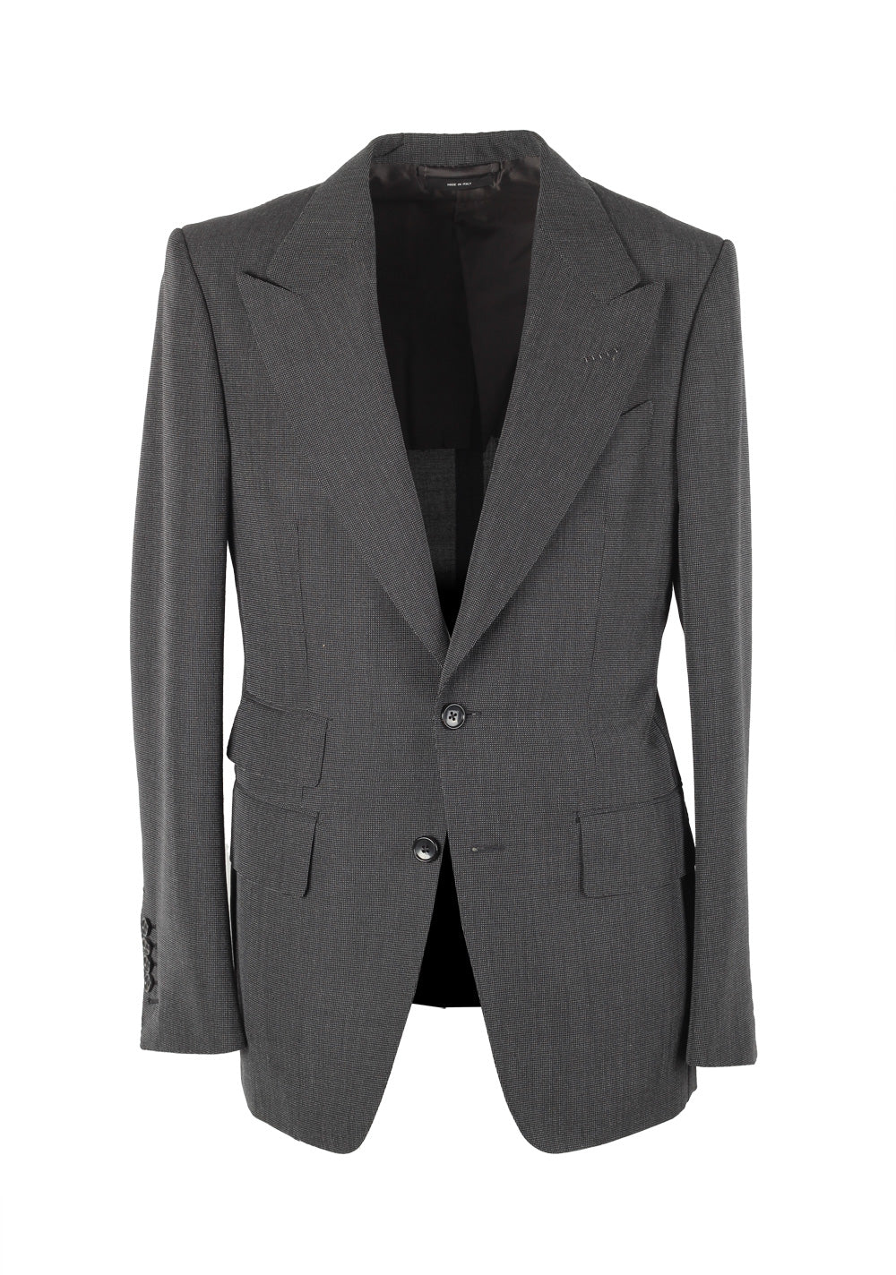 TOM FORD Shelton Checked Gray Sport Coat Size 46 / 36R In Mohair Wool