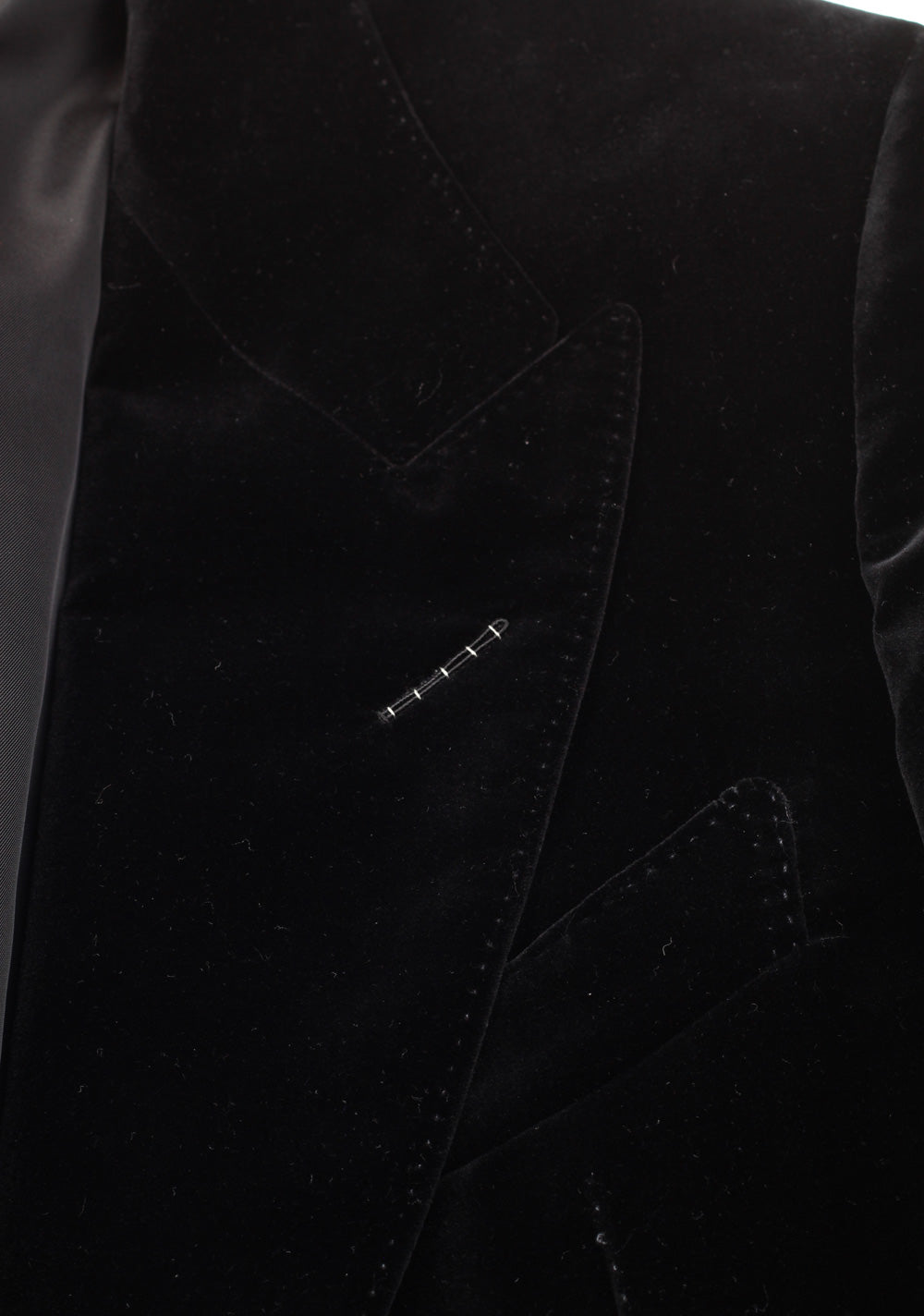 TOM FORD Shelton Black Sport Coat Velvet Tuxedo Dinner Jacket Size 50 / 40R U.S. Cotton