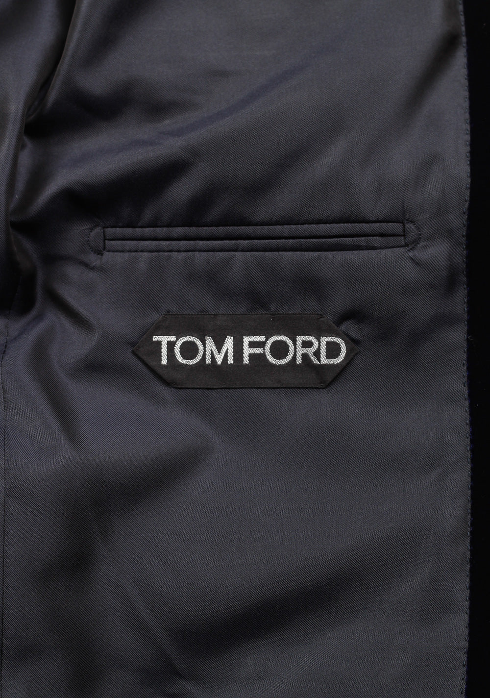 TOM FORD Shelton Blue Sport Coat Velvet Tuxedo Dinner Jacket Size 54 / 44R U.S.