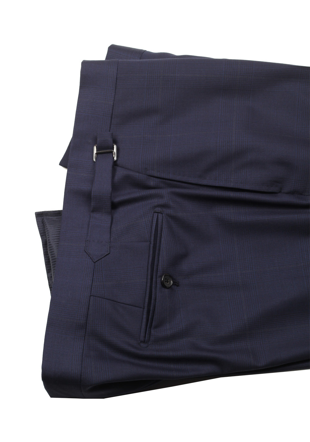 TOM FORD O'Connor Blue Checked 3 Piece Suit Size 56L / 46L U.S. Wool Fit Y