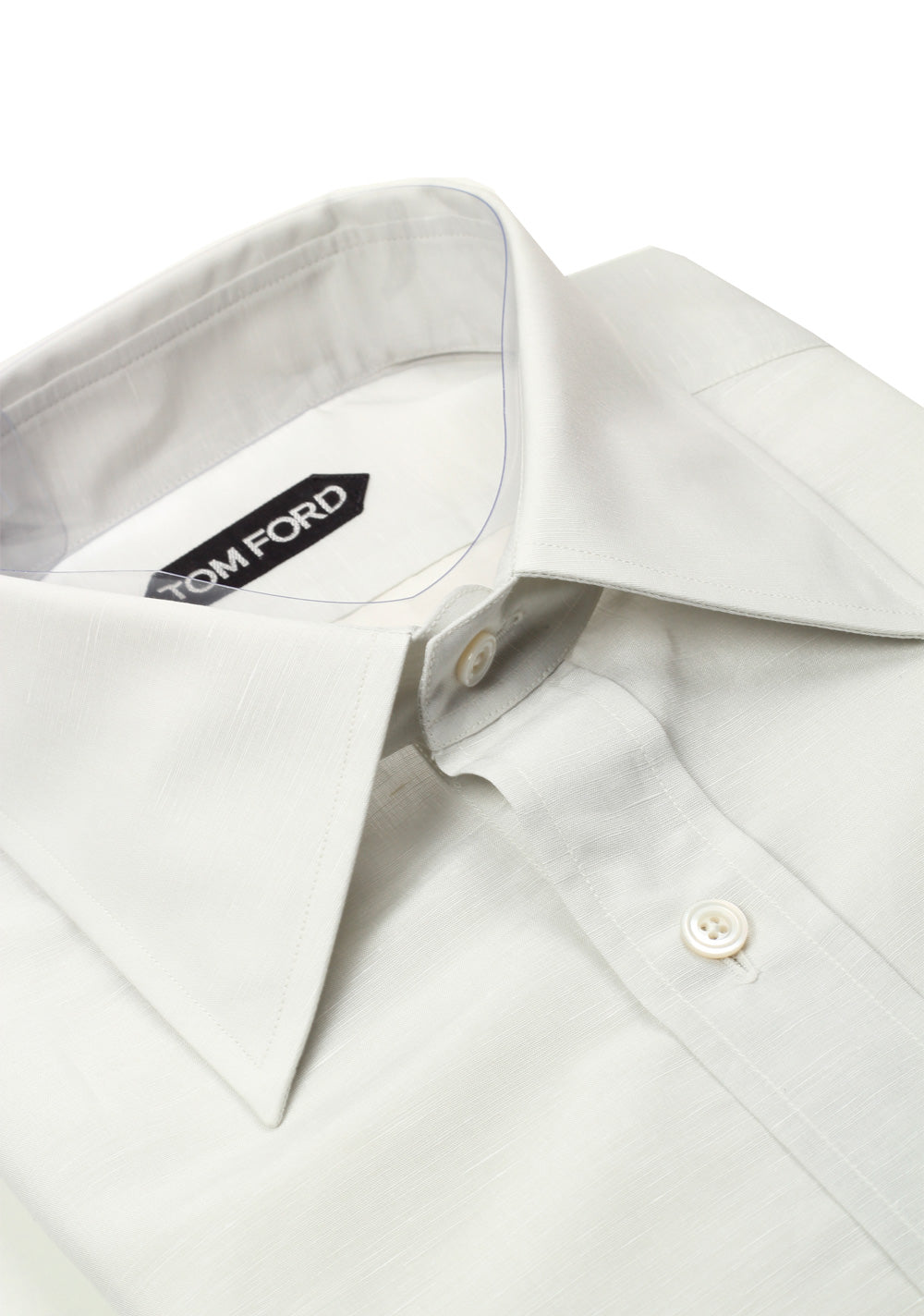 TOM FORD Solid Gray Shirt Size 40 / 15,75 U.S.