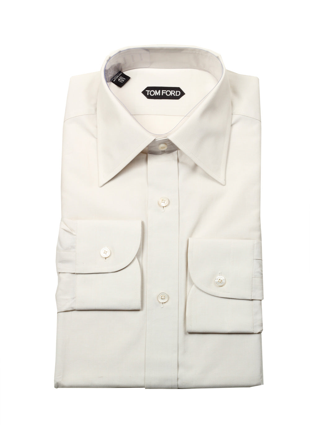 TOM FORD Solid Gray Shirt Size 40 / 15,75 U.S.