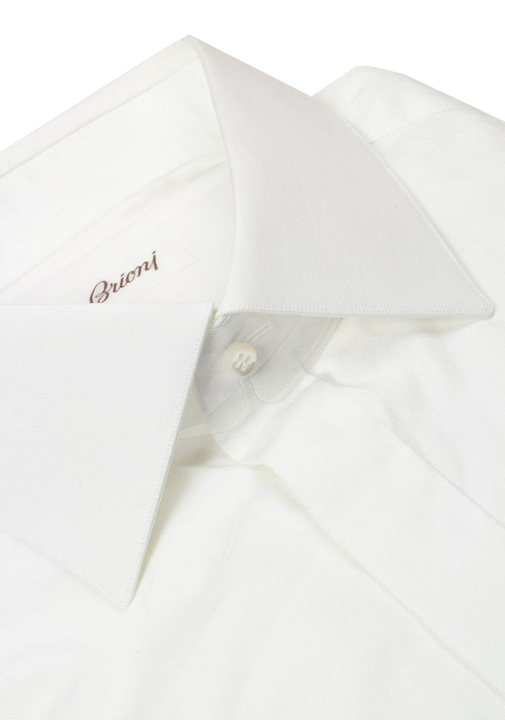 Brioni Solid White Tuxedo Shirt Size 45 / 17.75 U.S.