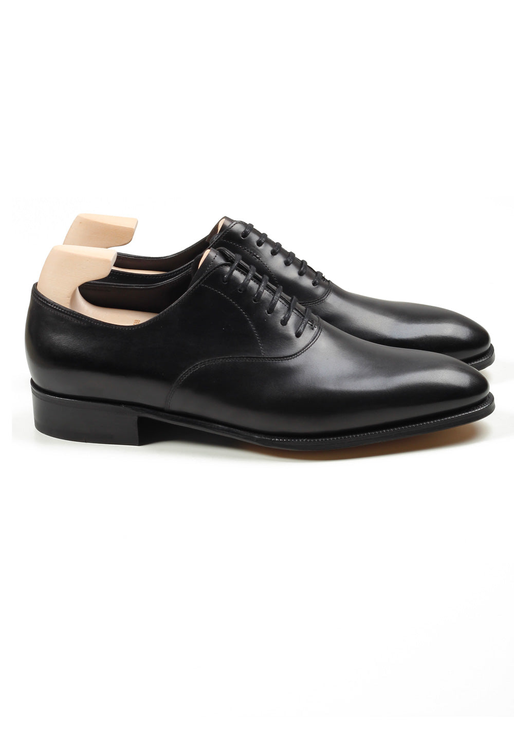 John Lobb Seaton Black Oxford Shoes Size 7 UK / 8 U.S. On 7000 Last