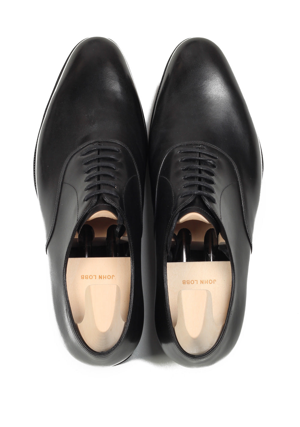 John Lobb Seaton Black Oxford Shoes Size 7 UK / 8 U.S. On 7000 Last