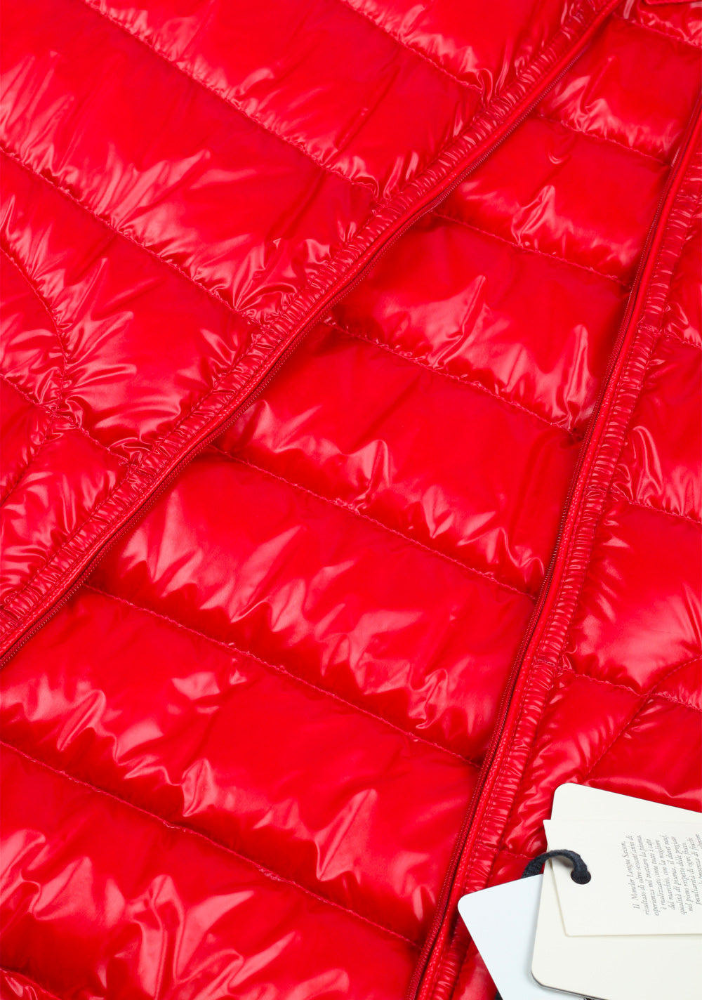 Moncler Red Acorus Quilted Down Jacket Coat Size 6 / XL / 56 / 46R U.S.