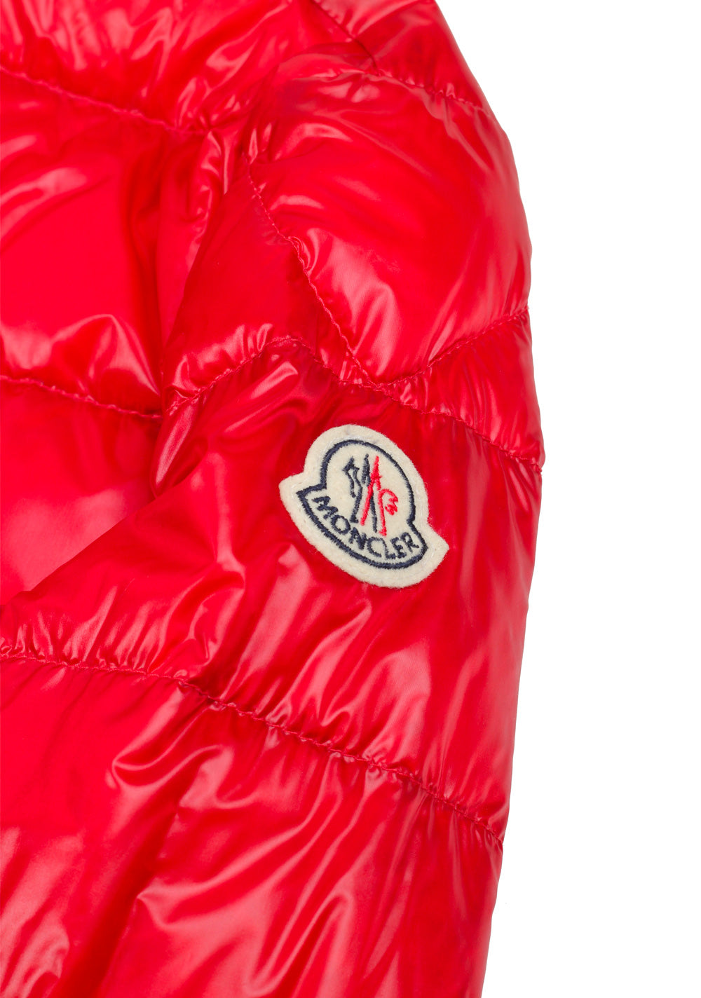 Moncler Red Acorus Quilted Down Jacket Coat Size 6 / XL / 56 / 46R U.S.