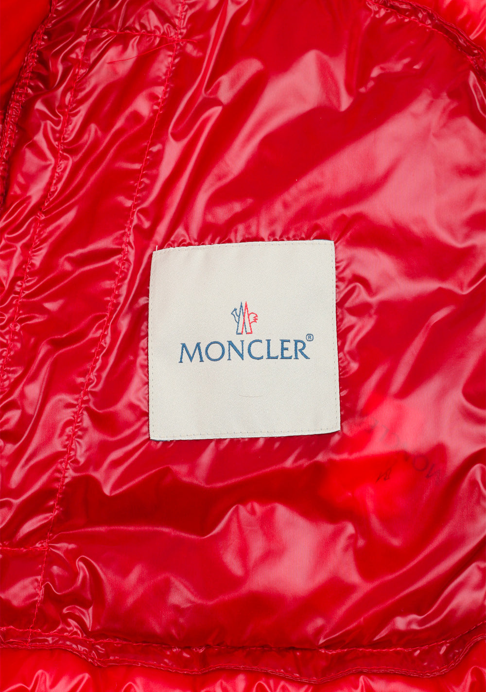 Moncler Red Acorus Quilted Down Jacket Coat Size 6 / XL / 56 / 46R U.S.